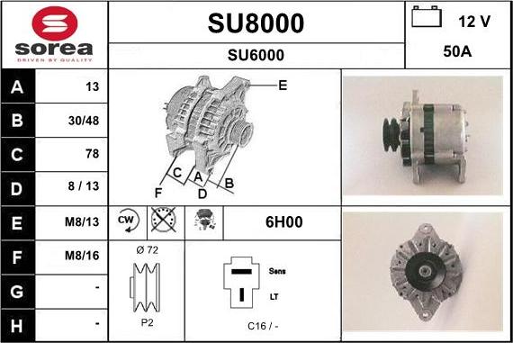 SNRA SU8000 - Ģenerators ps1.lv