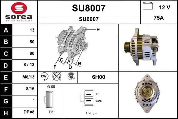 SNRA SU8007 - Ģenerators ps1.lv