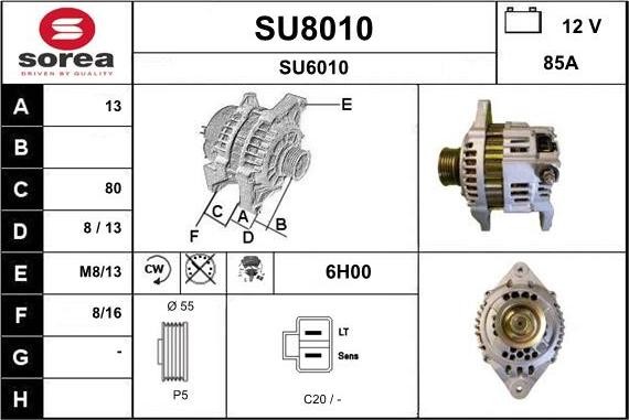 SNRA SU8010 - Ģenerators ps1.lv