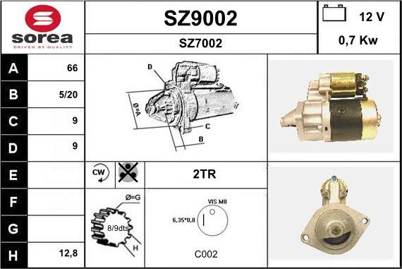SNRA SZ9002 - Starteris ps1.lv