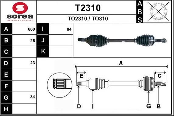 SNRA T2310 - Piedziņas vārpsta ps1.lv