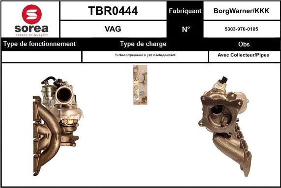 SNRA TBR0444 - Kompresors, Turbopūte ps1.lv