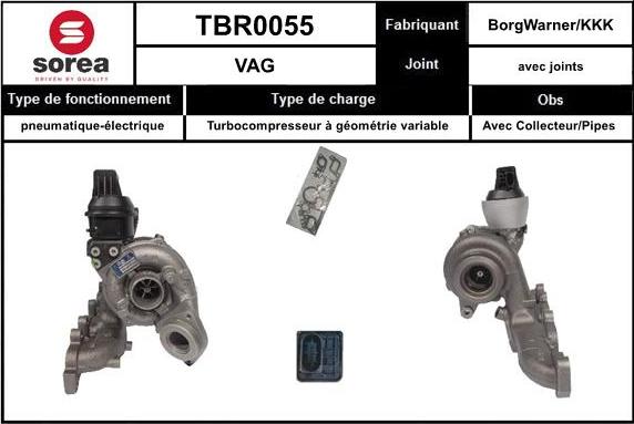 SNRA TBR0055 - Kompresors, Turbopūte ps1.lv