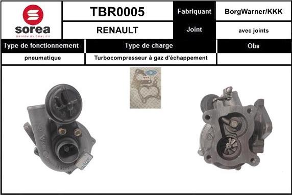 SNRA TBR0005 - Kompresors, Turbopūte ps1.lv