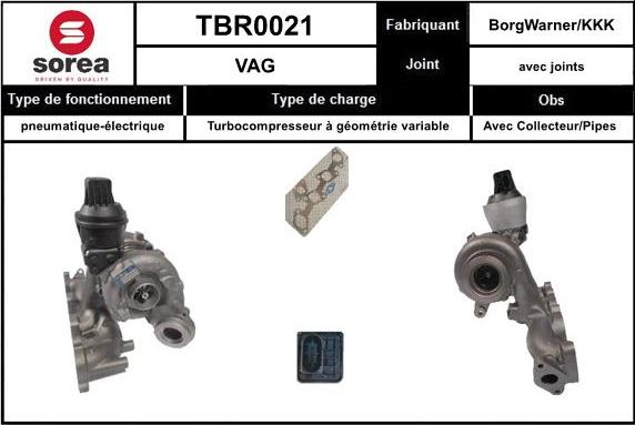 SNRA TBR0021 - Kompresors, Turbopūte ps1.lv