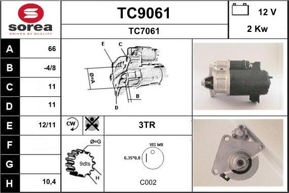 SNRA TC9061 - Starteris ps1.lv