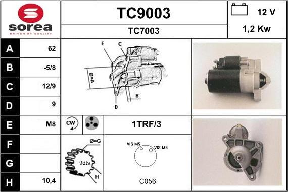 SNRA TC9003 - Starteris ps1.lv