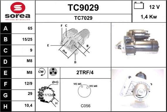 SNRA TC9029 - Starteris ps1.lv