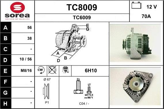 SNRA TC8009 - Ģenerators ps1.lv