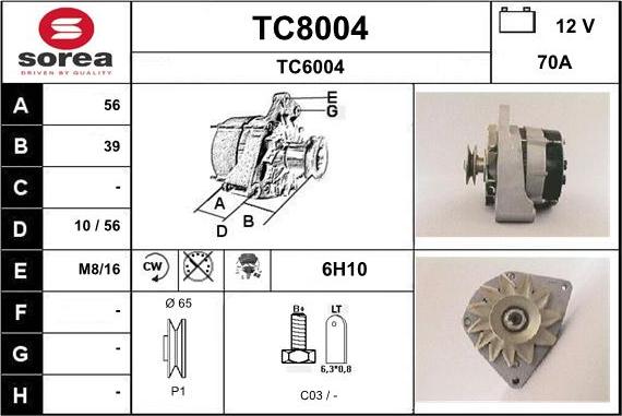 SNRA TC8004 - Ģenerators ps1.lv