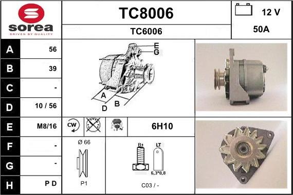 SNRA TC8006 - Ģenerators ps1.lv