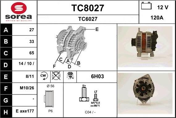 SNRA TC8027 - Ģenerators ps1.lv