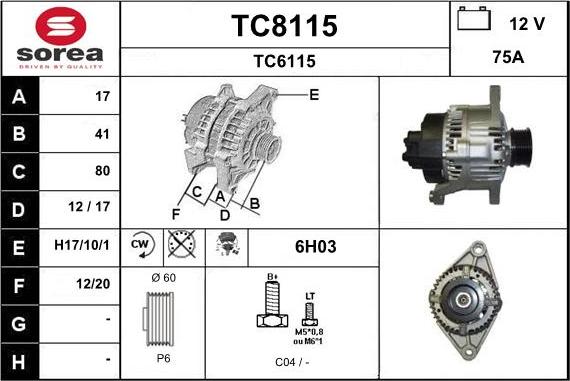 SNRA TC8115 - Ģenerators ps1.lv