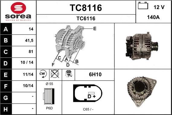 SNRA TC8116 - Ģenerators ps1.lv