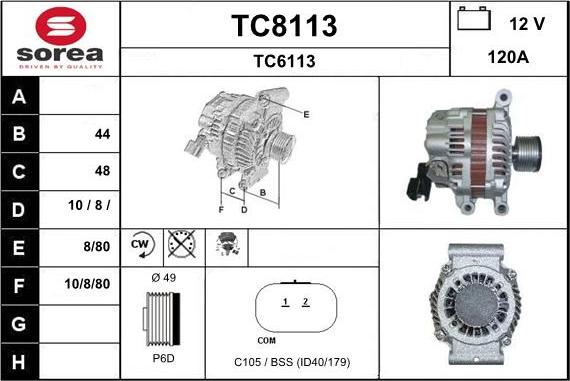 SNRA TC8113 - Ģenerators ps1.lv