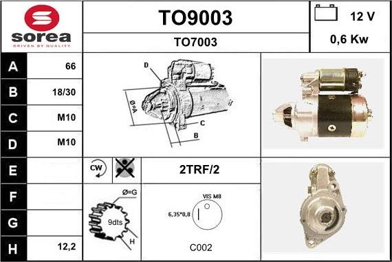 SNRA TO9003 - Starteris ps1.lv