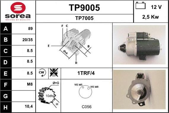 SNRA TP9005 - Starteris ps1.lv