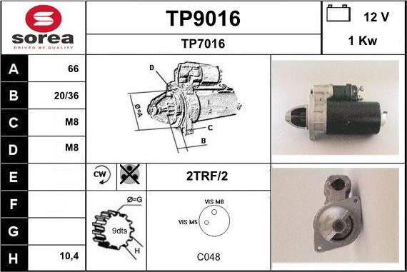 SNRA TP9016 - Starteris ps1.lv