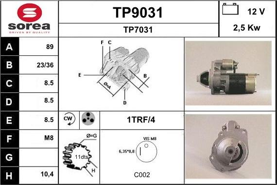 SNRA TP9031 - Starteris ps1.lv