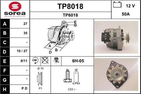 SNRA TP8018 - Ģenerators ps1.lv