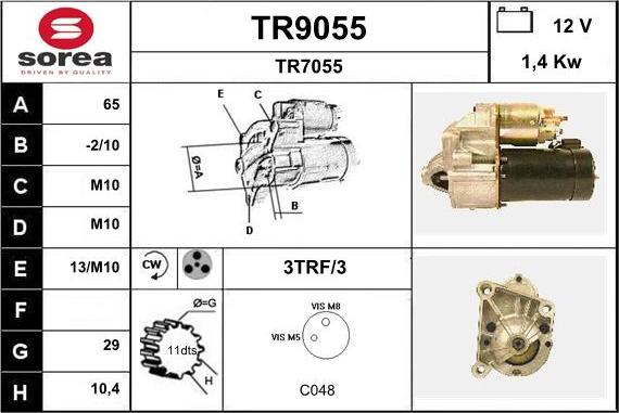 SNRA TR9055 - Starteris ps1.lv