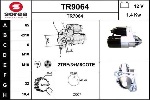 SNRA TR9064 - Starteris ps1.lv