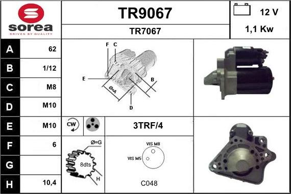 SNRA TR9067 - Starteris ps1.lv