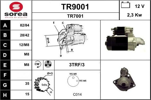 SNRA TR9001 - Starteris ps1.lv