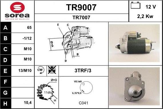 SNRA TR9007 - Starteris ps1.lv