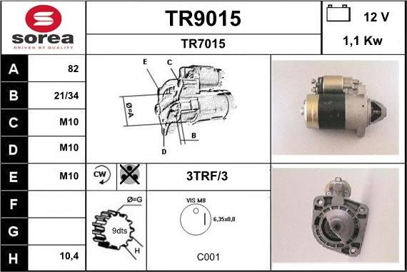 SNRA TR9015 - Starteris ps1.lv