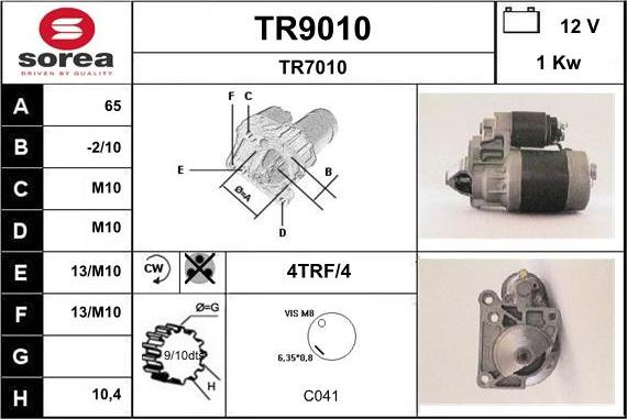 SNRA TR9010 - Starteris ps1.lv