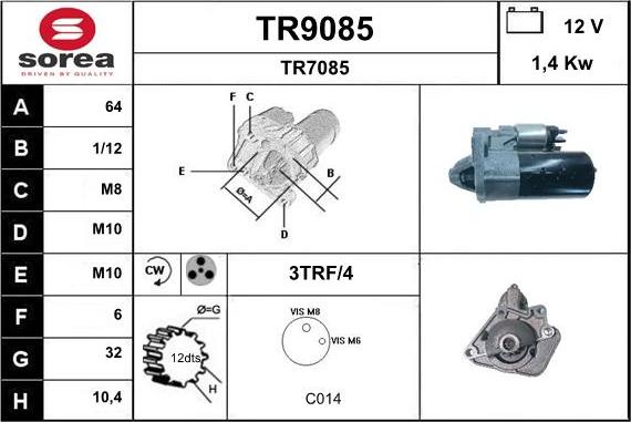 SNRA TR9085 - Starteris ps1.lv