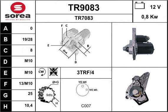 SNRA TR9083 - Starteris ps1.lv