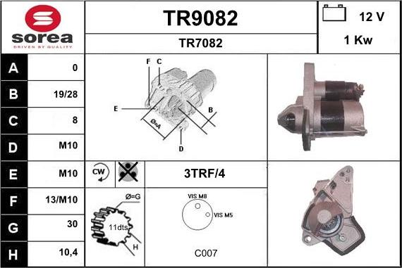 SNRA TR9082 - Starteris ps1.lv