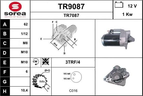 SNRA TR9087 - Starteris ps1.lv