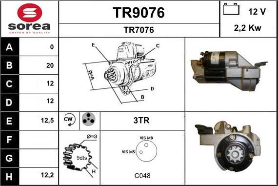 SNRA TR9076 - Starteris ps1.lv