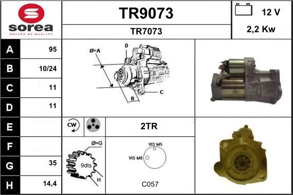 SNRA TR9073 - Starteris ps1.lv