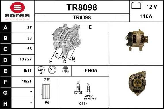 SNRA TR8098 - Ģenerators ps1.lv