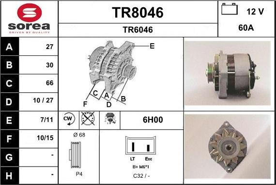 SNRA TR8046 - Ģenerators ps1.lv