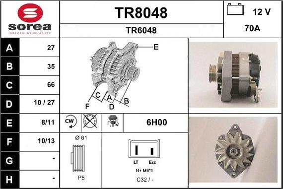 SNRA TR8048 - Ģenerators ps1.lv