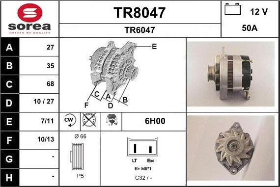 SNRA TR8047 - Ģenerators ps1.lv