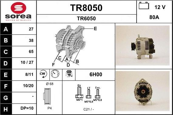 SNRA TR8050 - Ģenerators ps1.lv