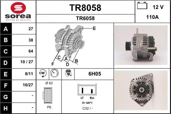 SNRA TR8058 - Ģenerators ps1.lv