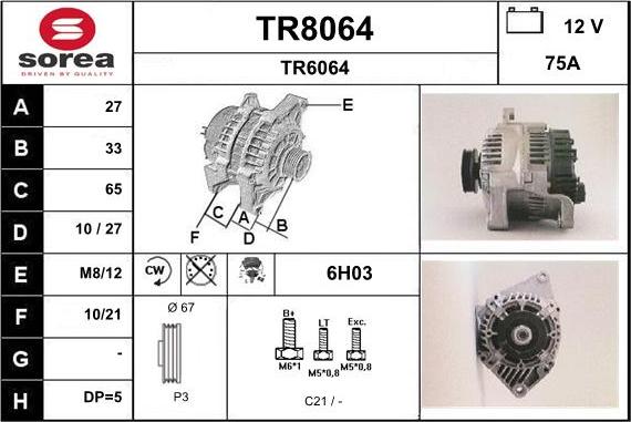 SNRA TR8064 - Ģenerators ps1.lv