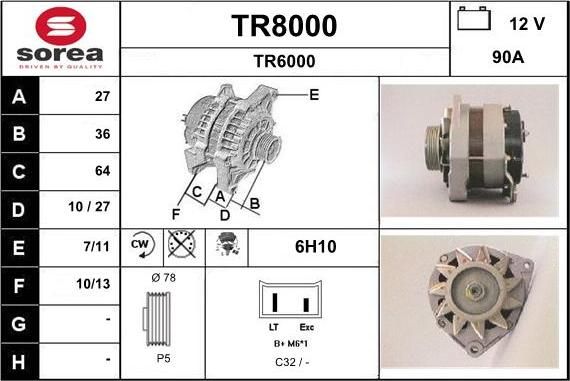 SNRA TR8000 - Ģenerators ps1.lv