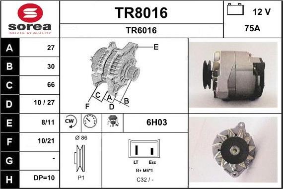 SNRA TR8016 - Ģenerators ps1.lv