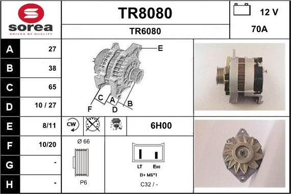 SNRA TR8080 - Ģenerators ps1.lv