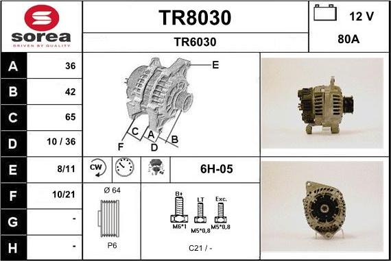 SNRA TR8030 - Ģenerators ps1.lv