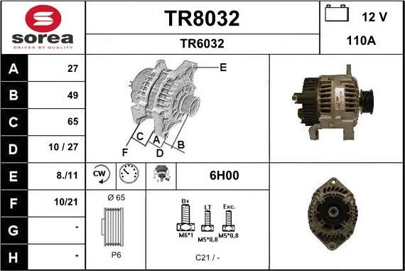 SNRA TR8032 - Ģenerators ps1.lv