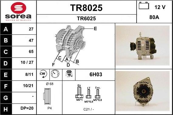 SNRA TR8025 - Ģenerators ps1.lv